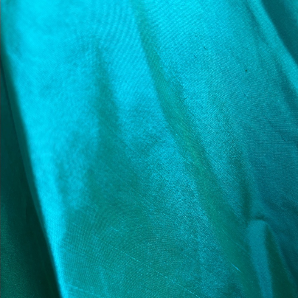 Calypso Blue/ Green Silk Skirt xs - Picture 8 of 8